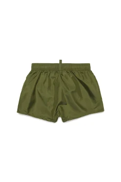 Swimwear | Swimwear>DSQUARED2 Maple Leaf shorts dark olive green