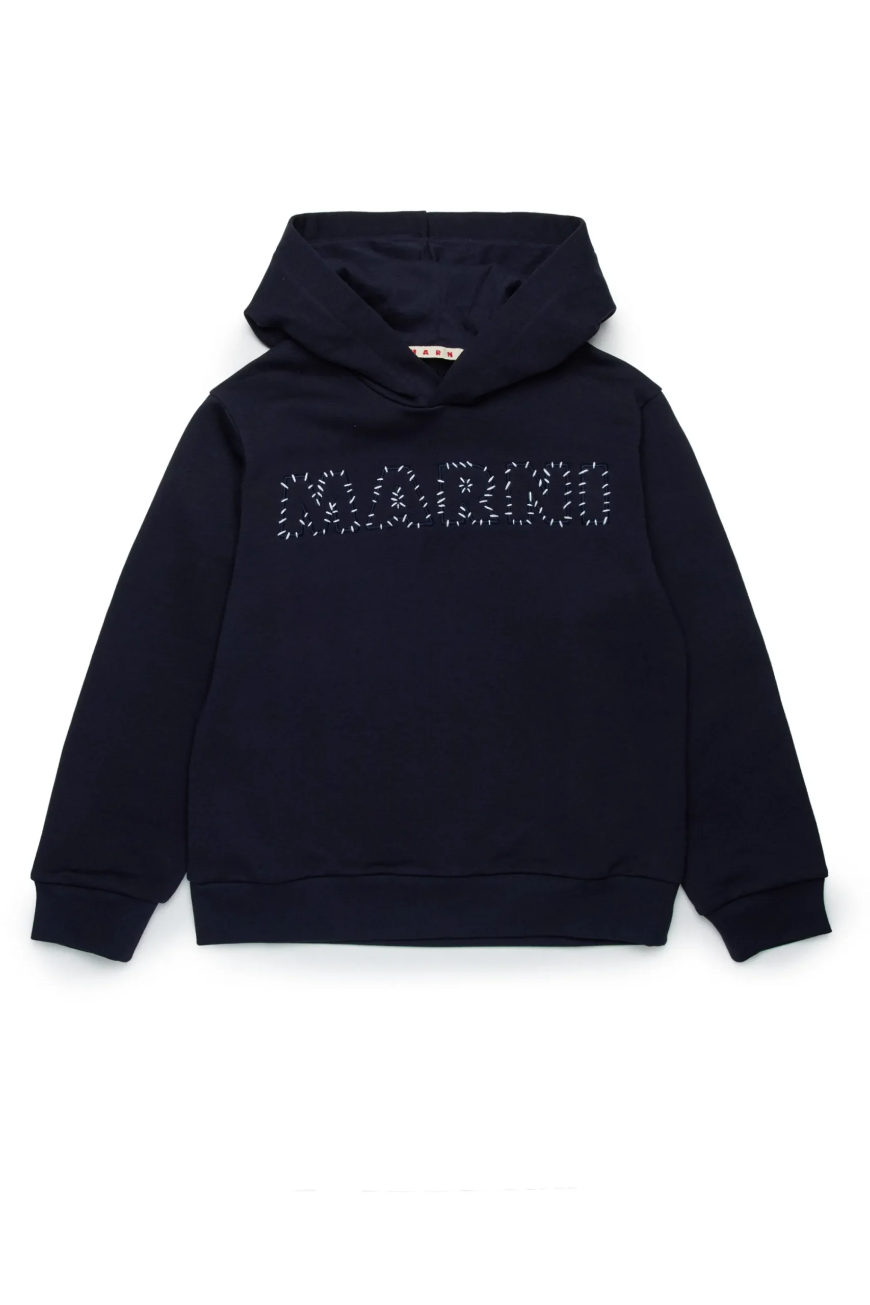 Sweatshirts | Logomania>MARNI Mended sweatshirt with patch blue navy