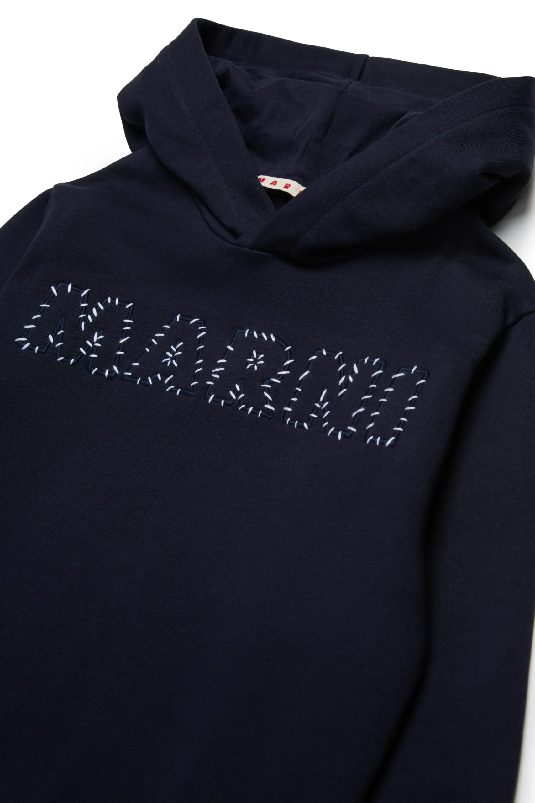 Sweatshirts | Logomania>MARNI Mended sweatshirt with patch blue navy