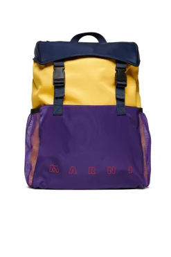 Bags And Backpacks | Logomania>MARNI Outline branded backpack intense yellow