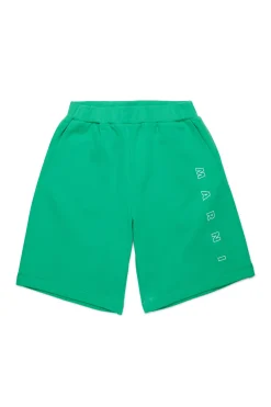 Shorts | Activewear>MARNI Outline branded fleece shorts pastel green