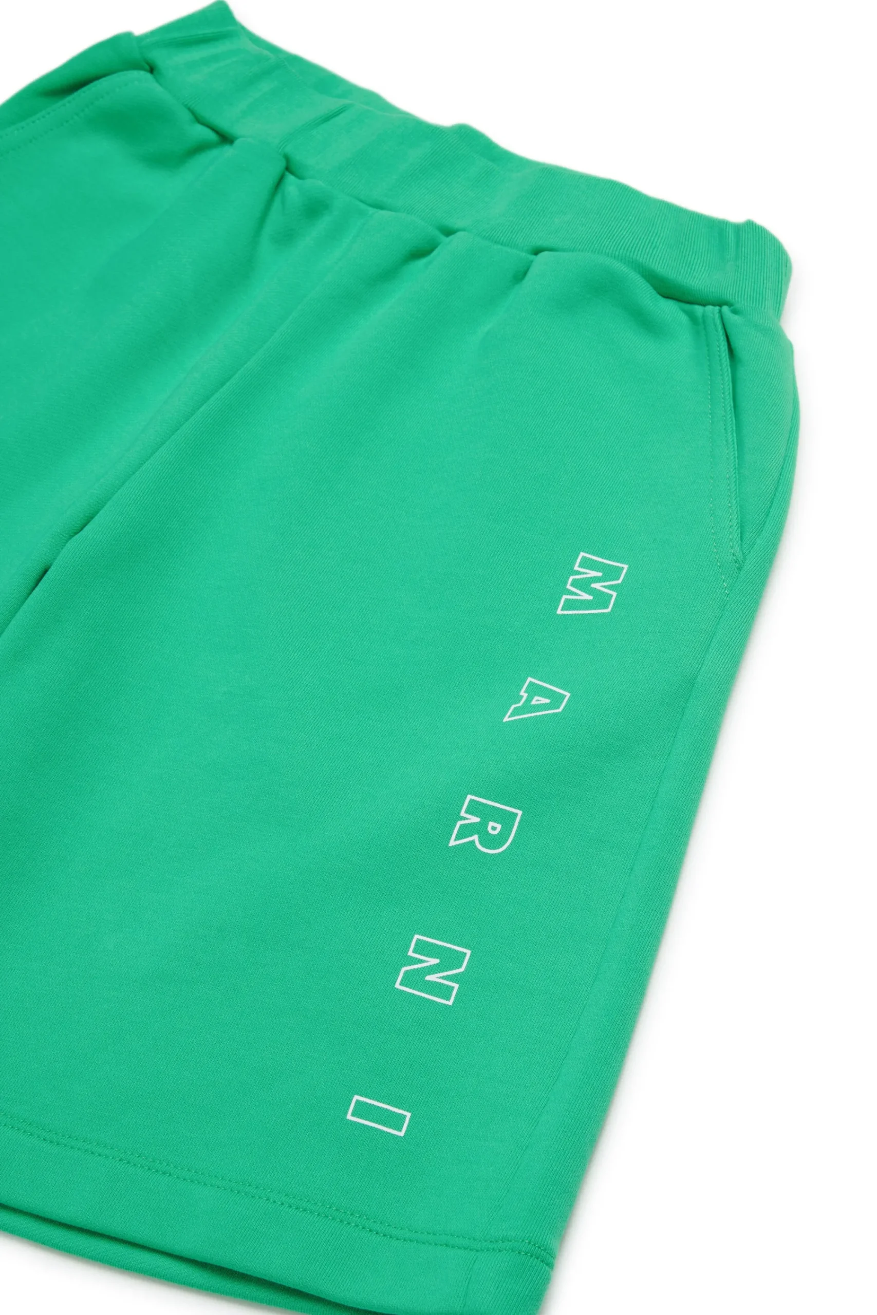 Shorts | Activewear>MARNI Outline branded fleece shorts pastel green
