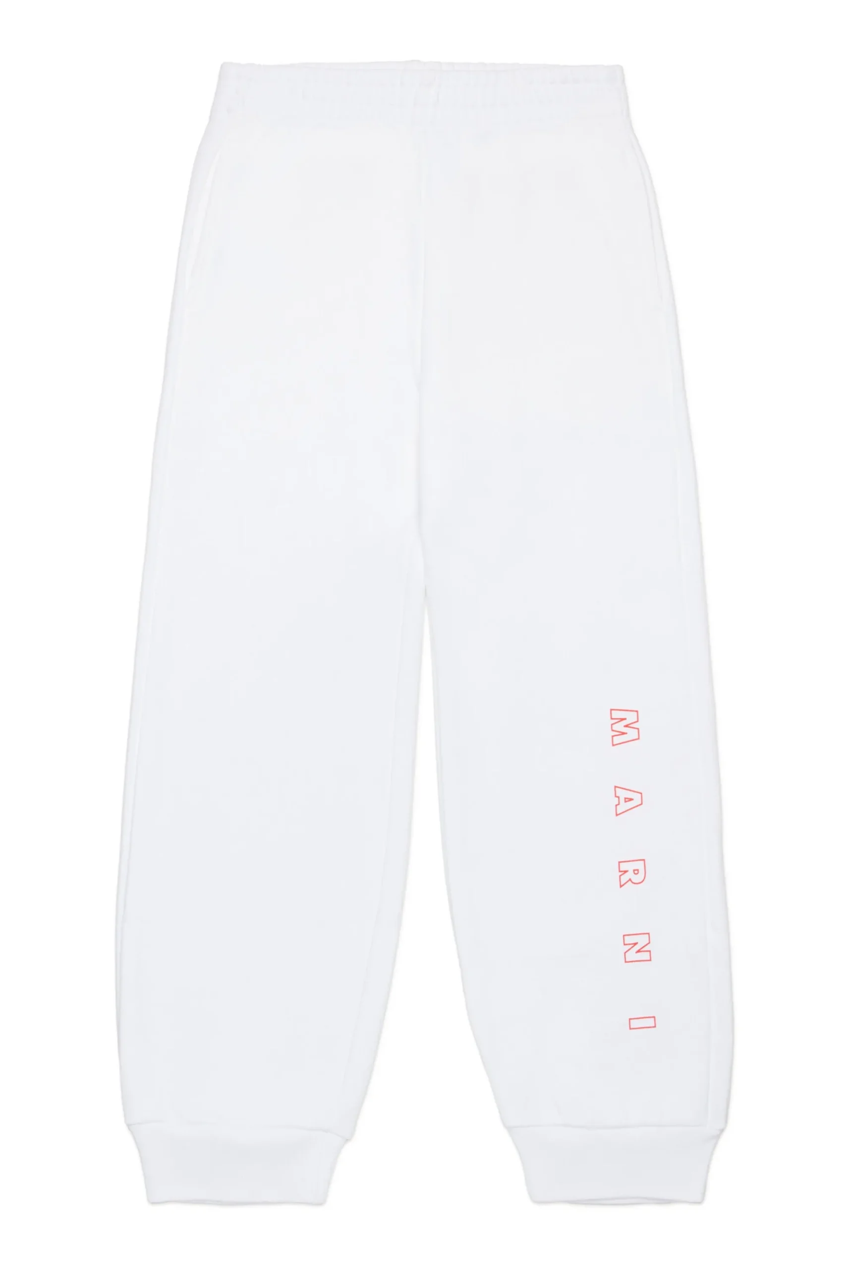 Pants | Activewear>MARNI Outline branded jogger pants white