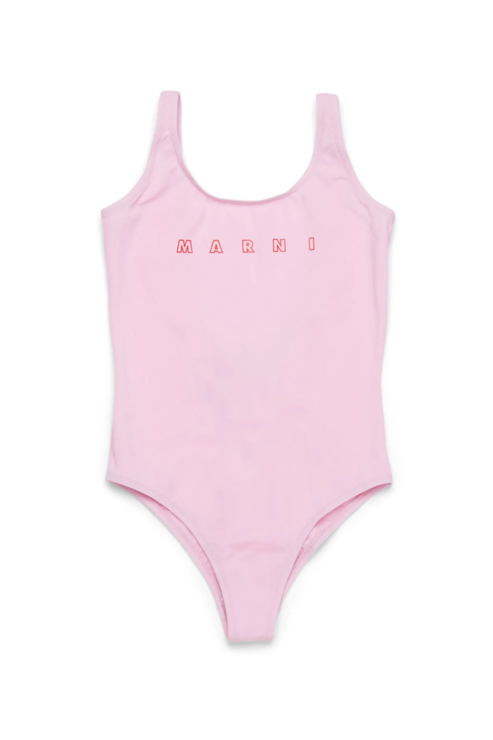 Swimwear | Swimwear>MARNI Outline branded one-piece swimsuit light pink