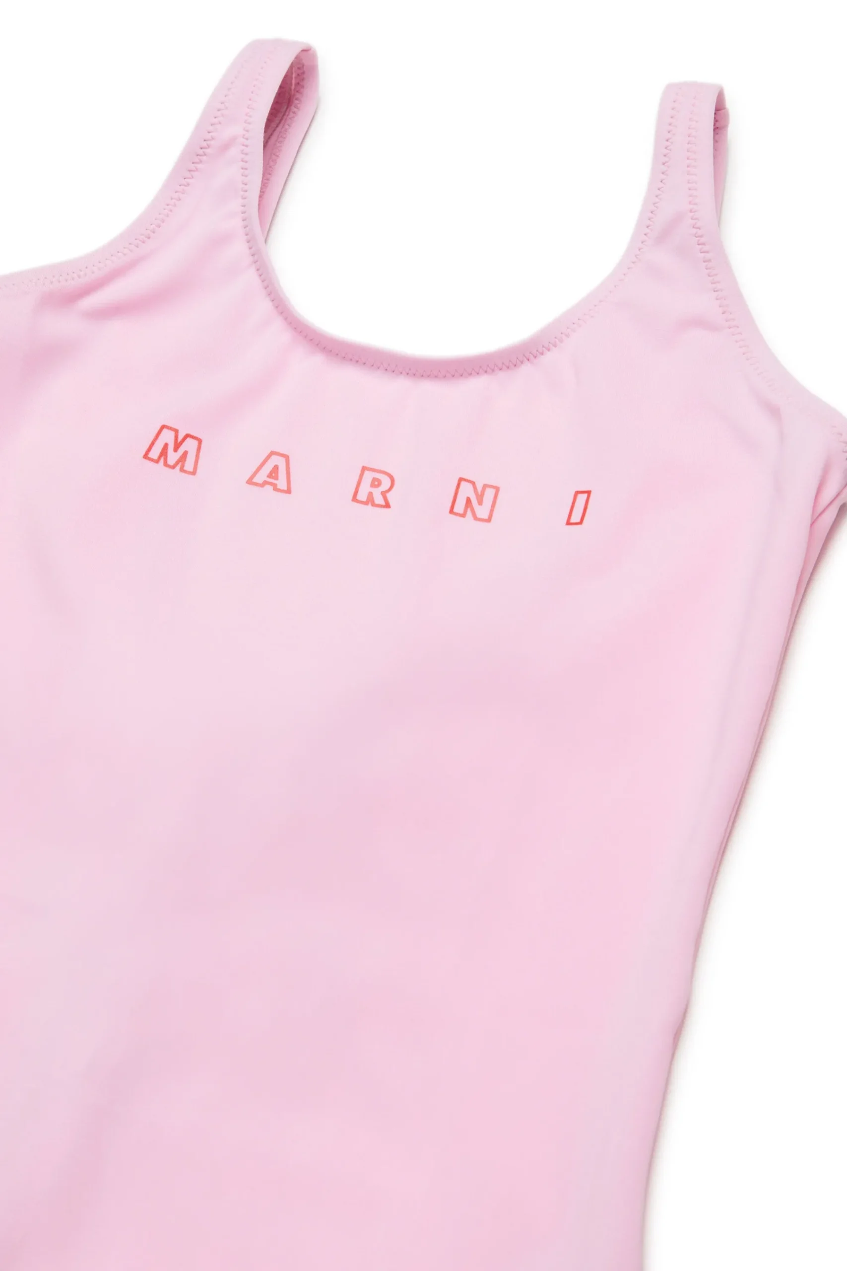 Swimwear | Swimwear>MARNI Outline branded one-piece swimsuit light pink