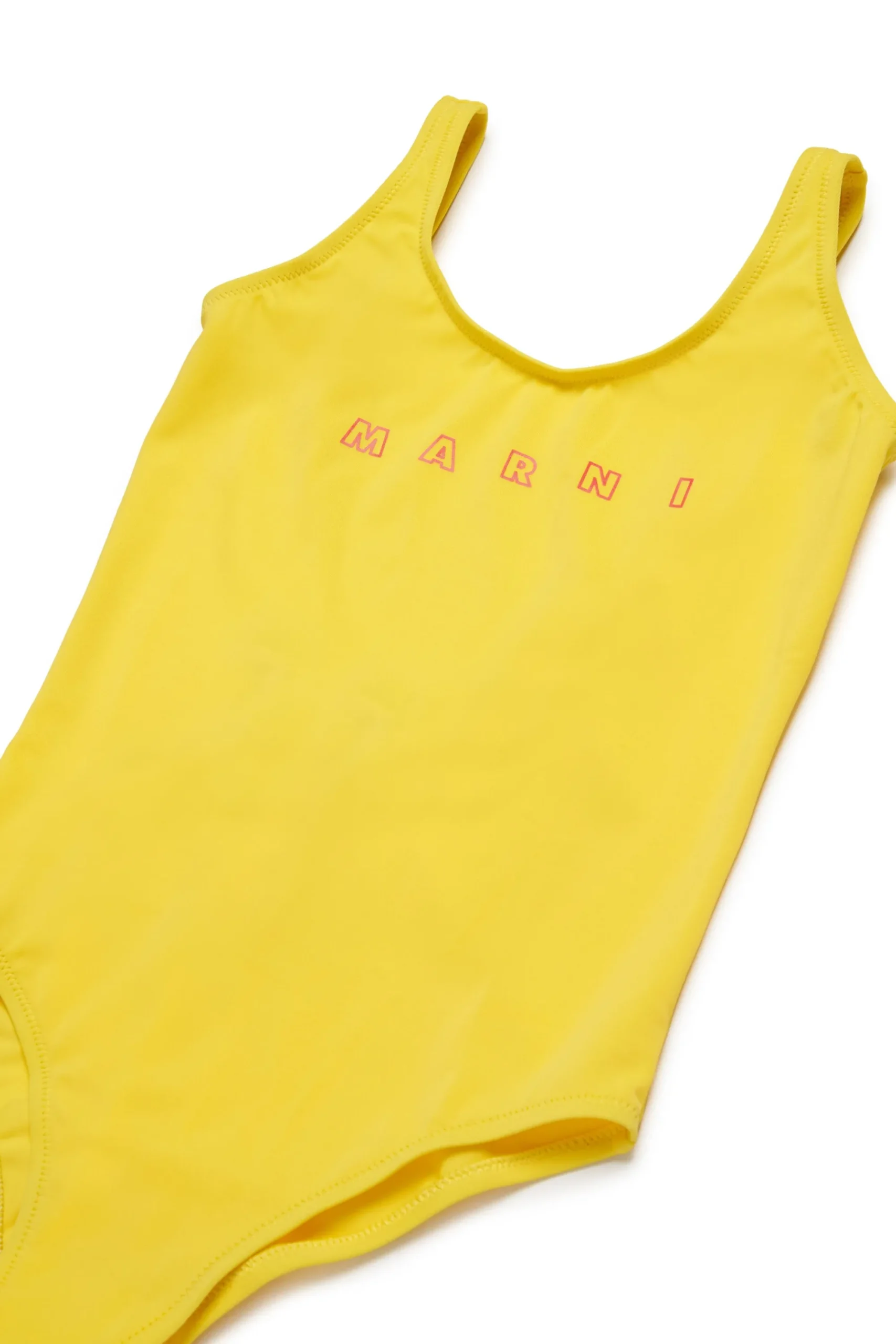 Swimwear | Swimwear>MARNI Outline branded one-piece swimsuit intense yellow
