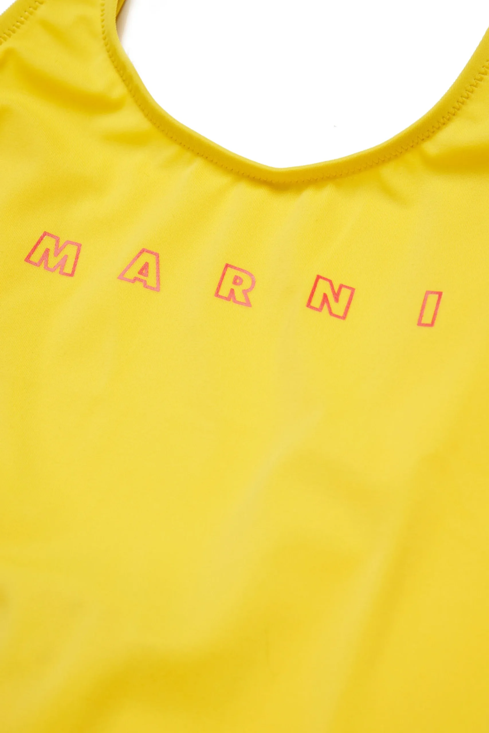 Swimwear | Swimwear>MARNI Outline branded one-piece swimsuit intense yellow