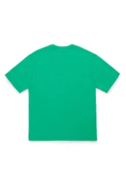 T-Shirts | Logomania>MARNI Outline branded T-shirt pastel green