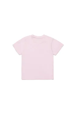 T-Shirts | Logomania>MARNI Outline branded T-shirt light pink