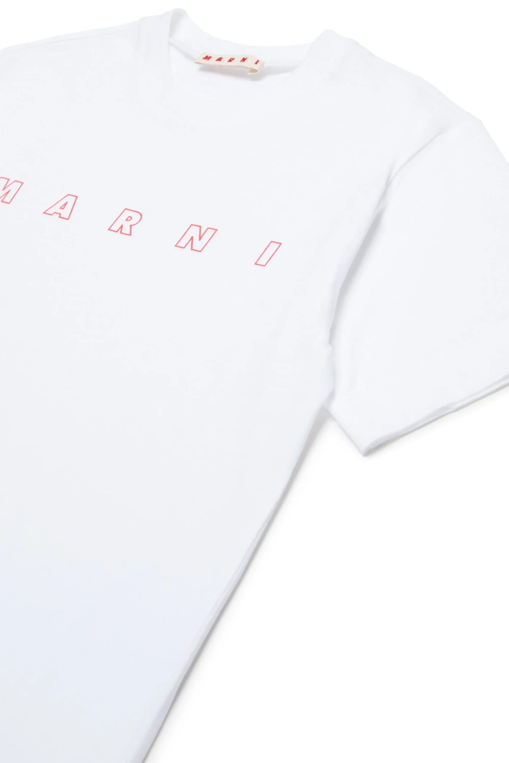 T-Shirts | Logomania>MARNI Outline branded T-shirt white