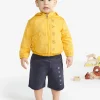 Jackets And Padded Jackets | Logomania>MARNI Outline branded windbreaker jacket intense yellow
