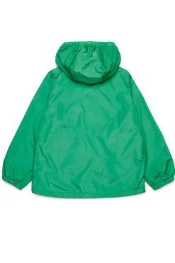 Jackets And Padded Jackets | Logomania>MARNI Outline branded windbreaker jacket pastel green