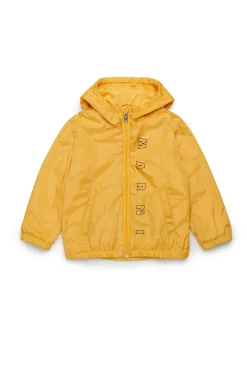Jackets And Padded Jackets | Logomania>MARNI Outline branded windbreaker jacket intense yellow