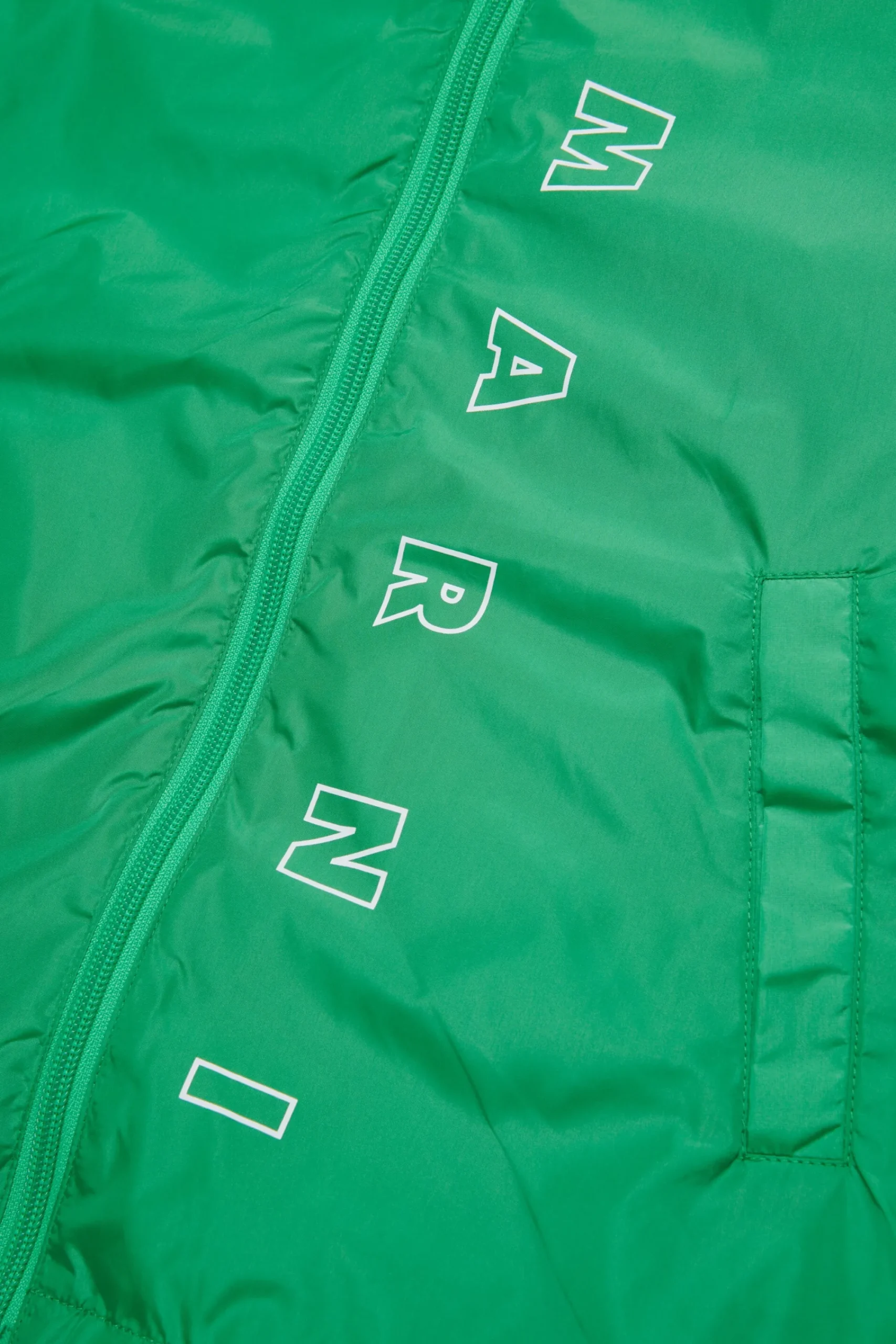 Jackets And Padded Jackets | Logomania>MARNI Outline branded windbreaker jacket pastel green