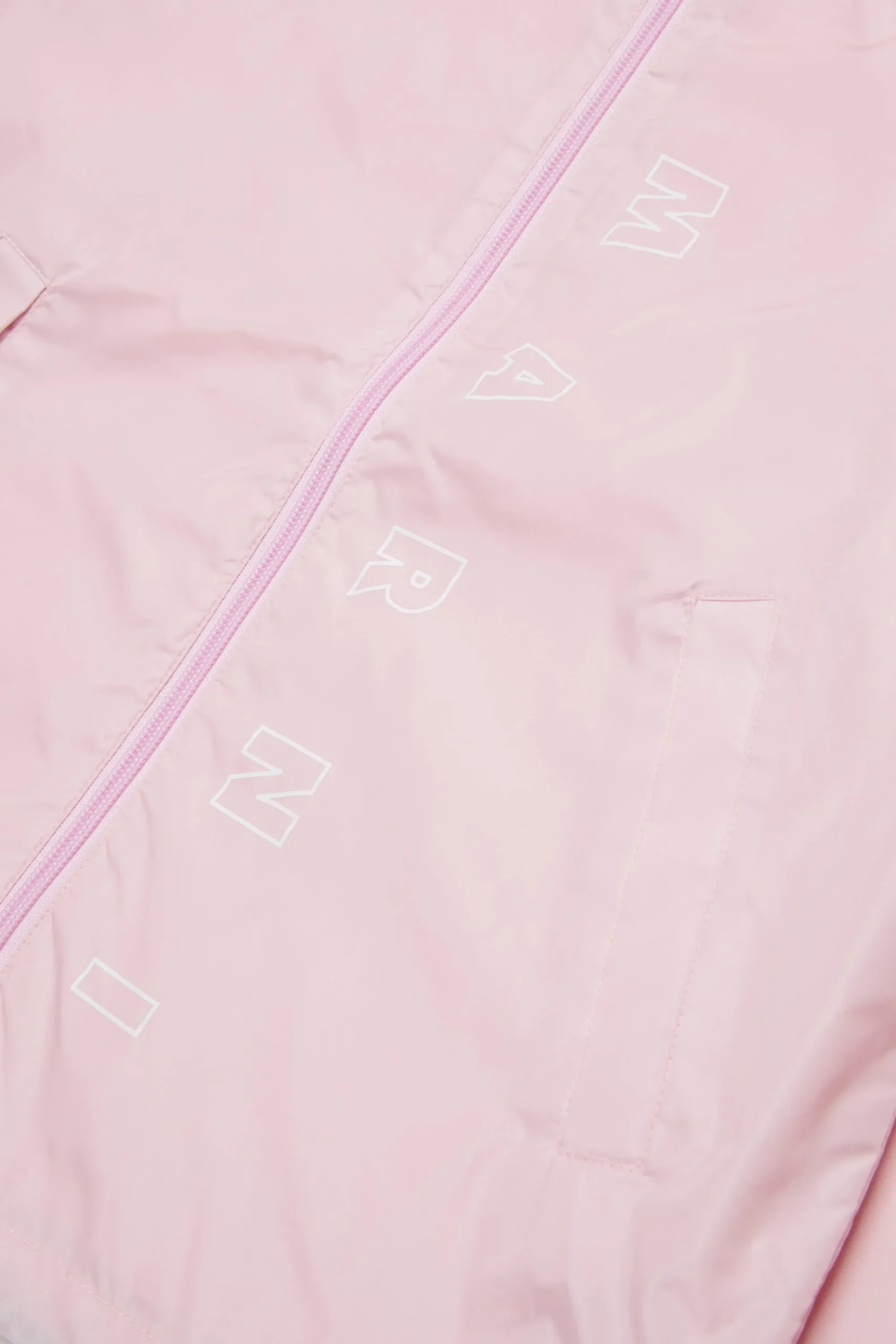 Jackets And Padded Jackets | Logomania>MARNI Outline branded windbreaker jacket light pink