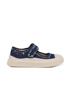Sneakers | Sneakers>MARNI Mary Jane Pablo denim trainers blue denim