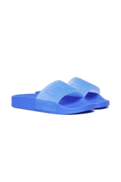 Logomania | Logomania>DIESEL Mayemi branded slide slippers princess blue