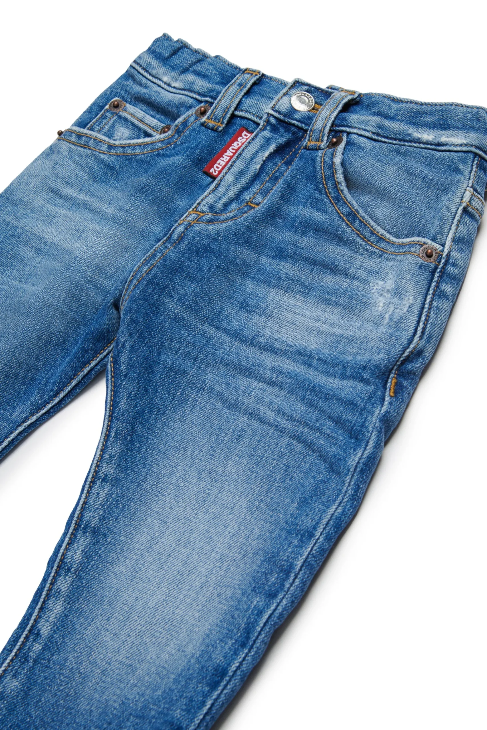 Jeans | Denim-Mania>DSQUARED2 Medium blue jeans with abrasions blue denim