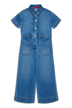 Jumpsuits | Denim-Mania>MAX&Co. Medium blue shaded denim jumpsuit blue denim