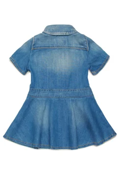 Dresses>DSQUARED2 Medium blue shaded denim dress blue denim