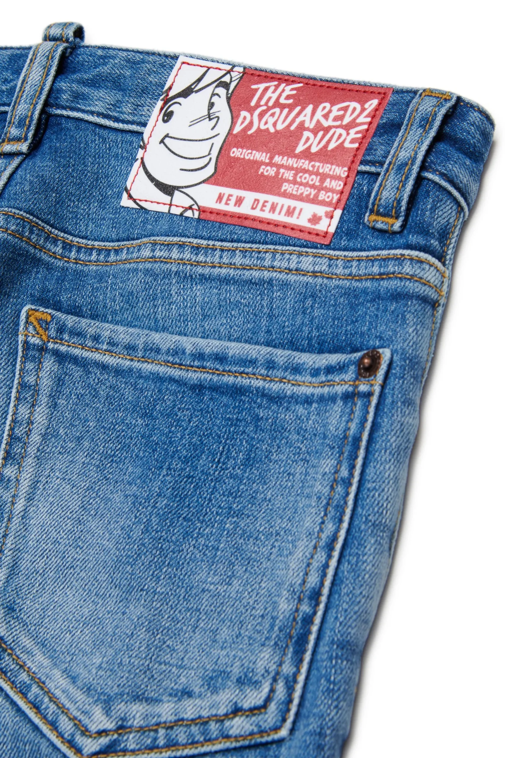 Denim-Mania | Denim-Mania>DSQUARED2 Medium blue skinny jeans with abrasions - Cool Guy blue denim