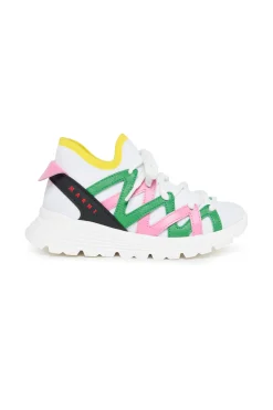 Sneakers | Sneakers>MARNI Mid sock colorblock trainers white