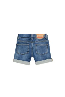 Denim-Mania | Denim-Mania>DIESEL Mid-blue JoggJeans® shorts with breaks blue denim