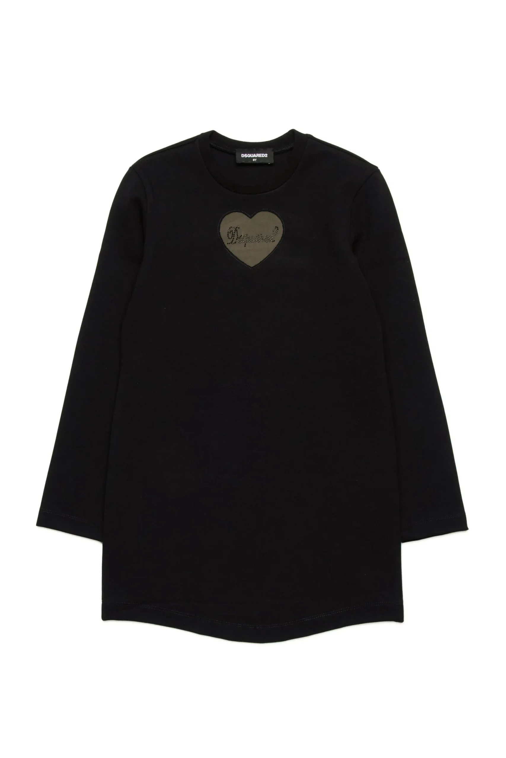 Dresses>DSQUARED2 Milano knit dress with tulle heart black