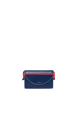 Bags And Backpacks | Party Looks>MARNI Mini Bag in coated fabric blue navy
