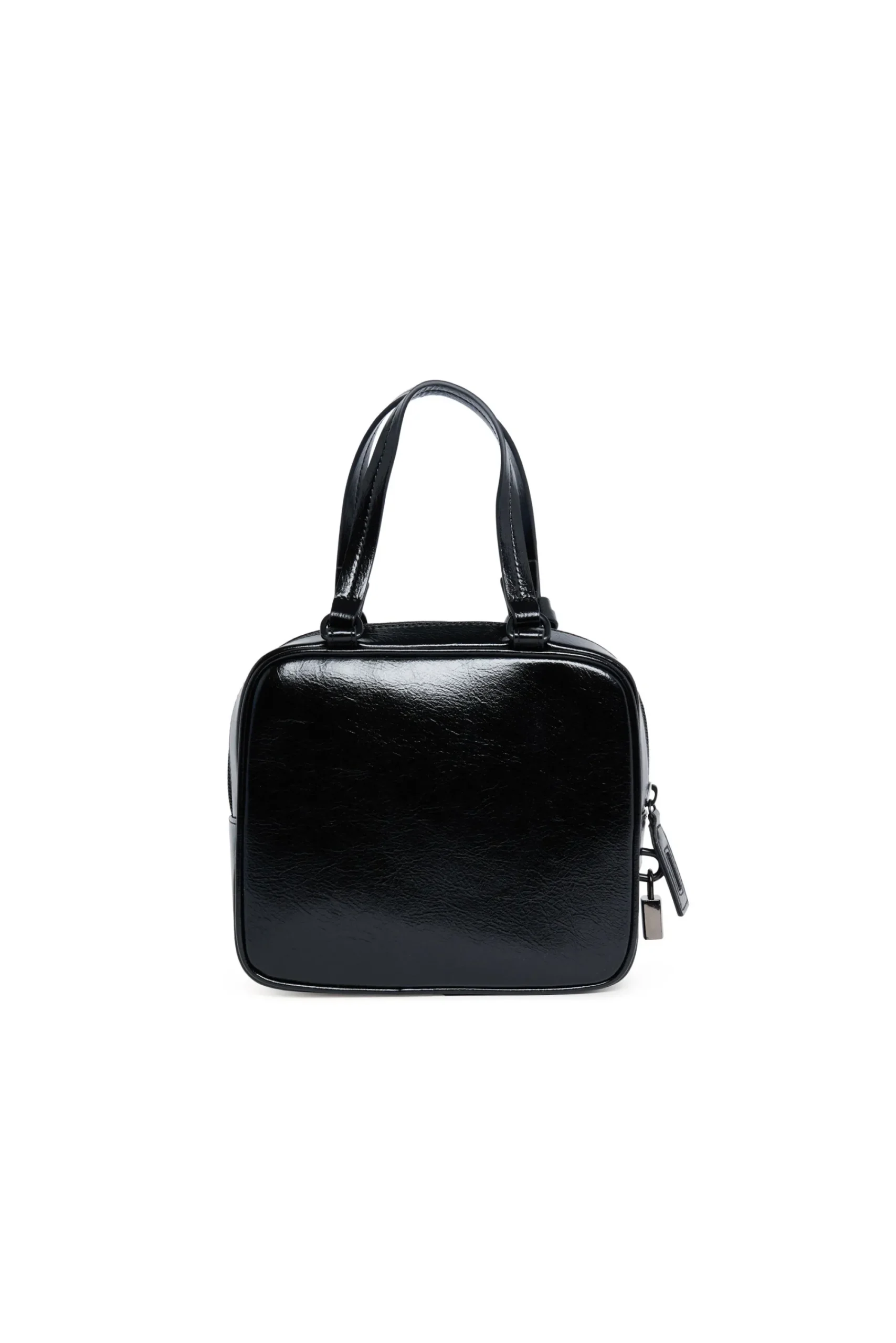 Bags And Backpacks>N°21 Mini imitation leather bowling bag black