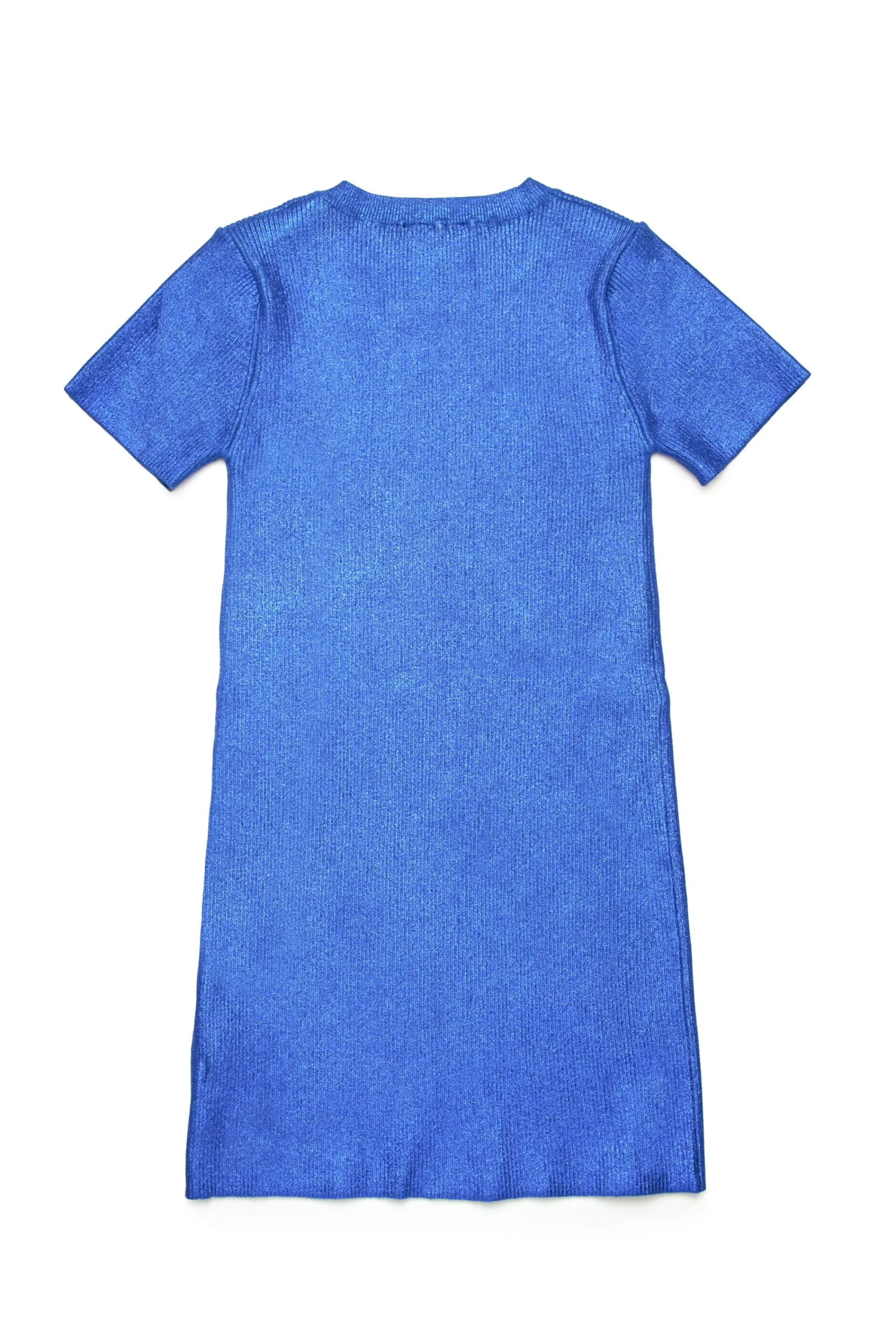 Dresses | Oval D By Diesel>DIESEL Mylar-effect ribbed knit sheath dress bright bluette