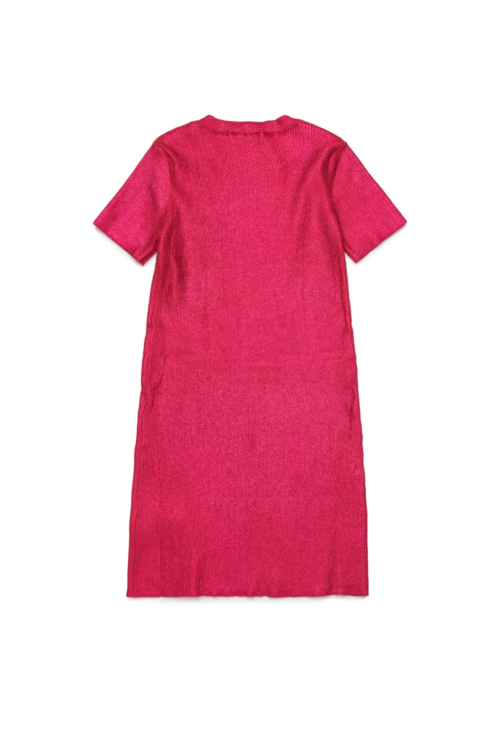 Dresses | Oval D By Diesel>DIESEL Mylar-effect ribbed knit sheath dress strawberry pink