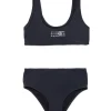 Swimwear | Swimwear>MM6 MAISON MARGIELA Numeric logo bikini swimsuit black