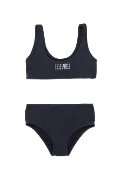 Swimwear | Swimwear>MM6 MAISON MARGIELA Numeric logo bikini swimsuit black