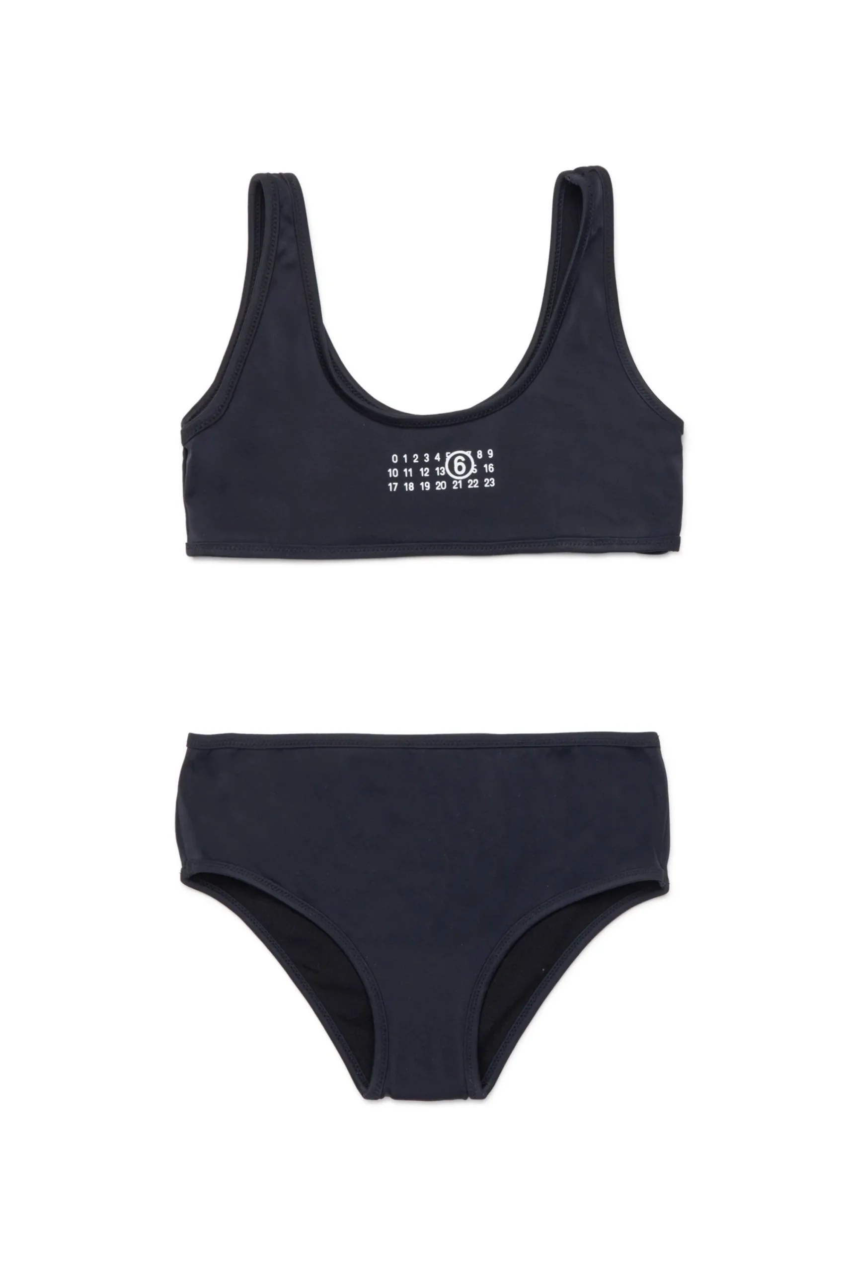 Swimwear | Swimwear>MM6 MAISON MARGIELA Numeric logo bikini swimsuit black