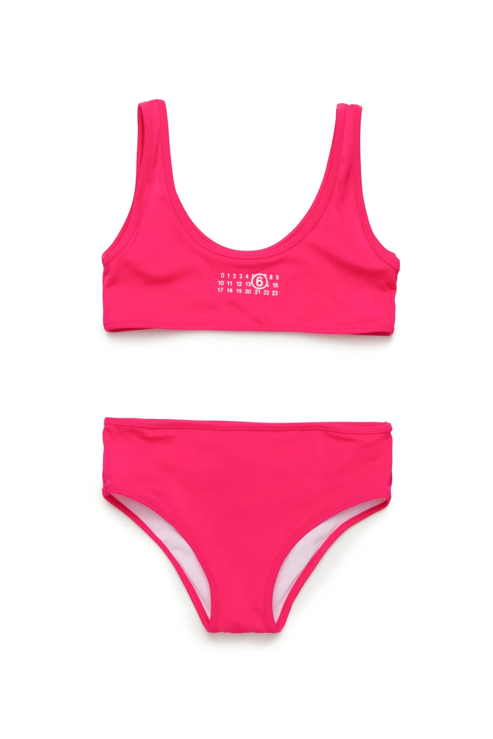 Swimwear | Swimwear>MM6 MAISON MARGIELA Numeric logo bikini swimsuit super pink