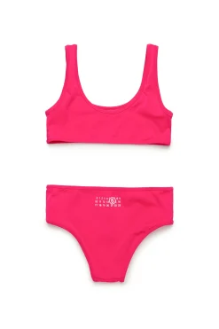 Swimwear | Swimwear>MM6 MAISON MARGIELA Numeric logo bikini swimsuit super pink
