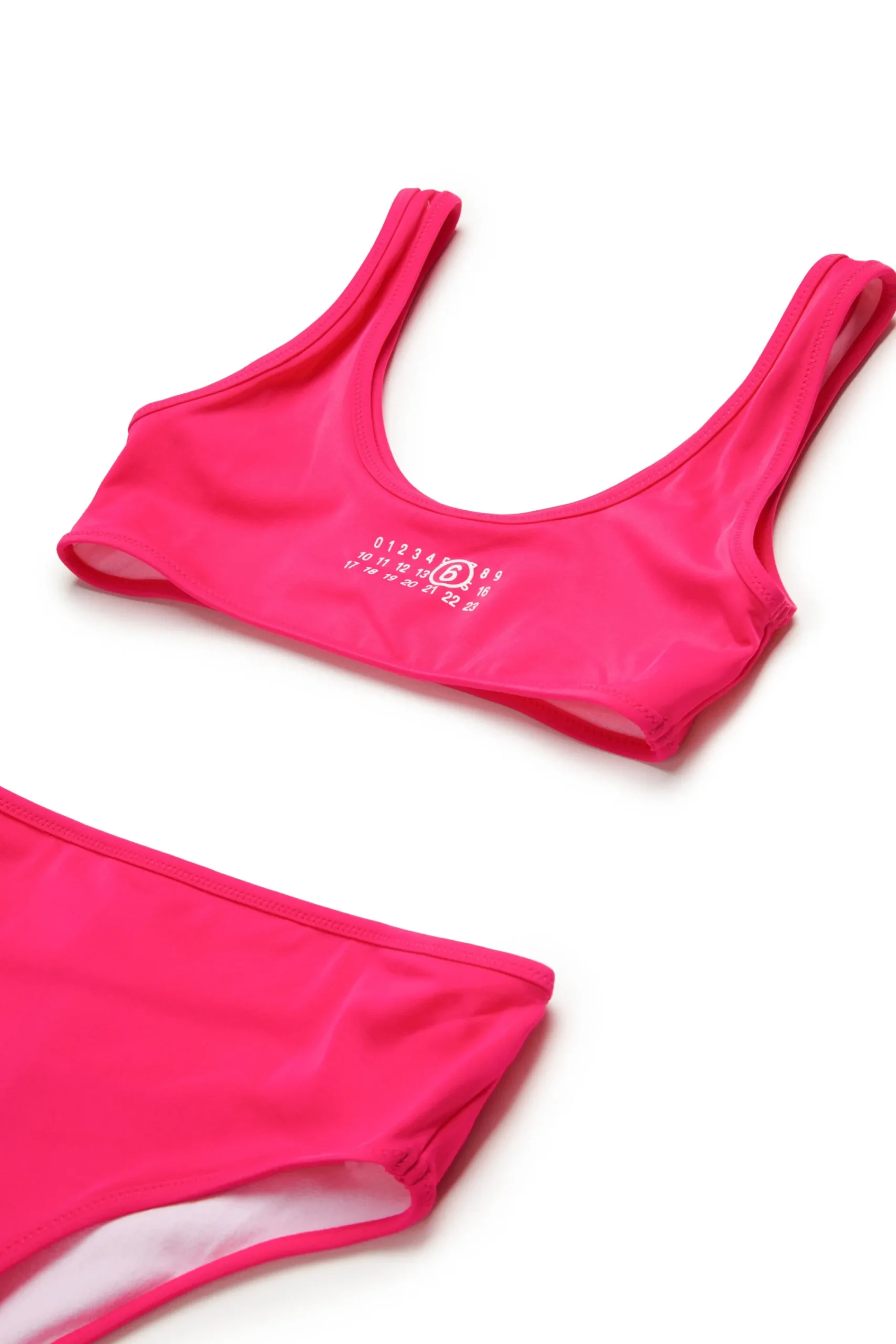 Swimwear | Swimwear>MM6 MAISON MARGIELA Numeric logo bikini swimsuit super pink