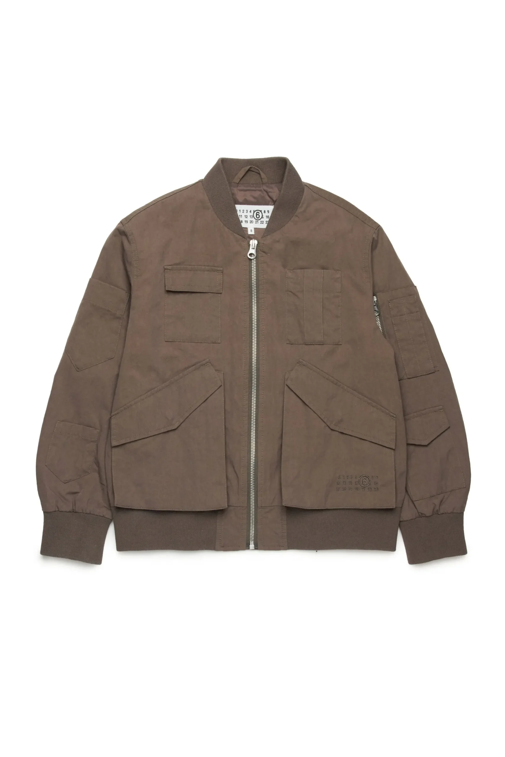 Jackets And Padded Jackets | Jackets And Padded Jackets>MM6 MAISON MARGIELA Numeric logo bomber jacket brown