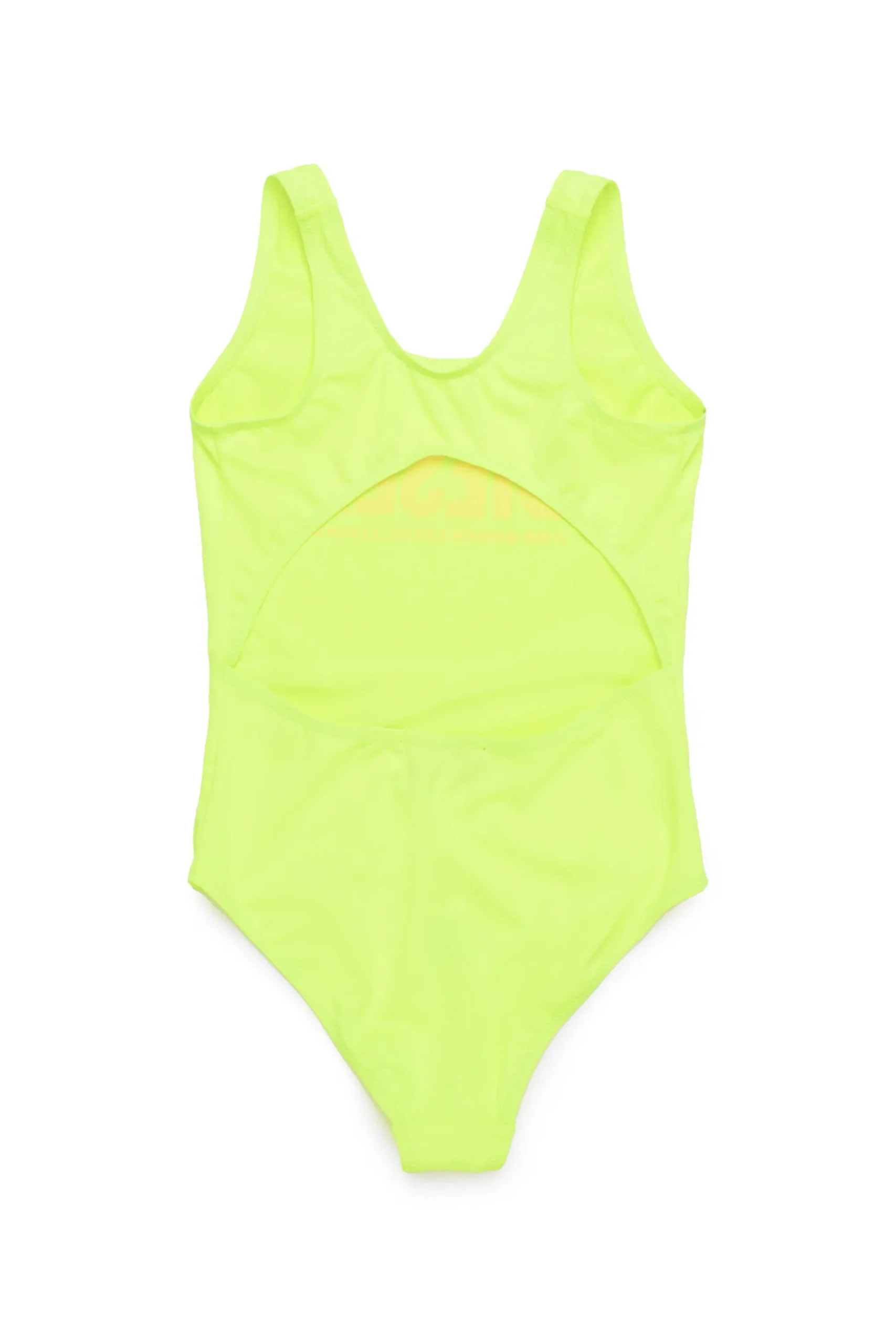 Swimwear | Logomania>DIESEL One-piece swimsuit fluo with institutional logo fluo yellow
