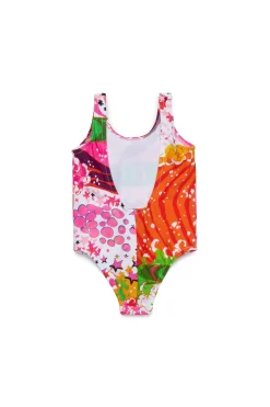 Swimwear | Swimwear>DSQUARED2 One-piece swimsuit Psychedelic Dreams slime green