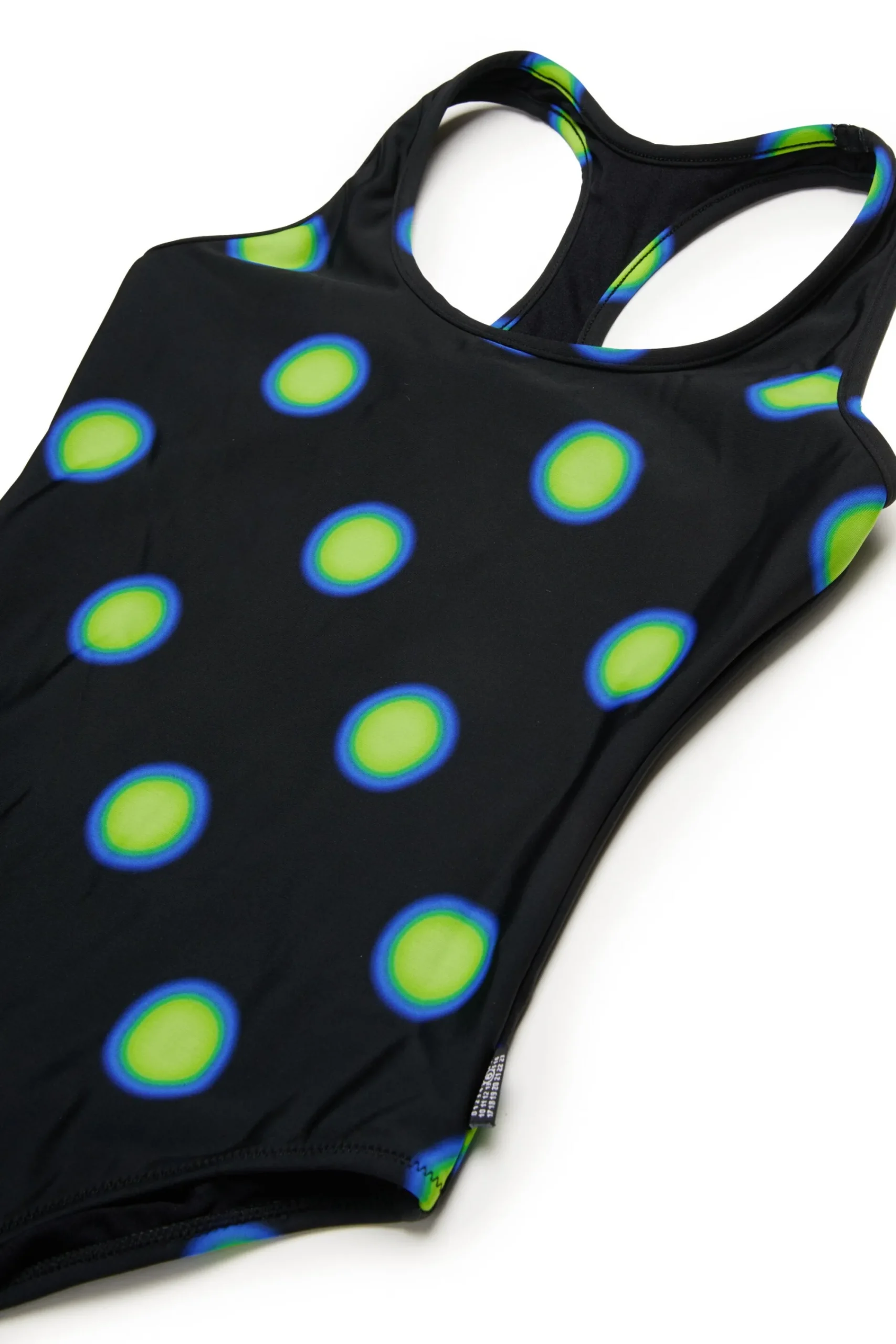Swimwear | Swimwear>MM6 MAISON MARGIELA One-piece swimsuit with polka dots black