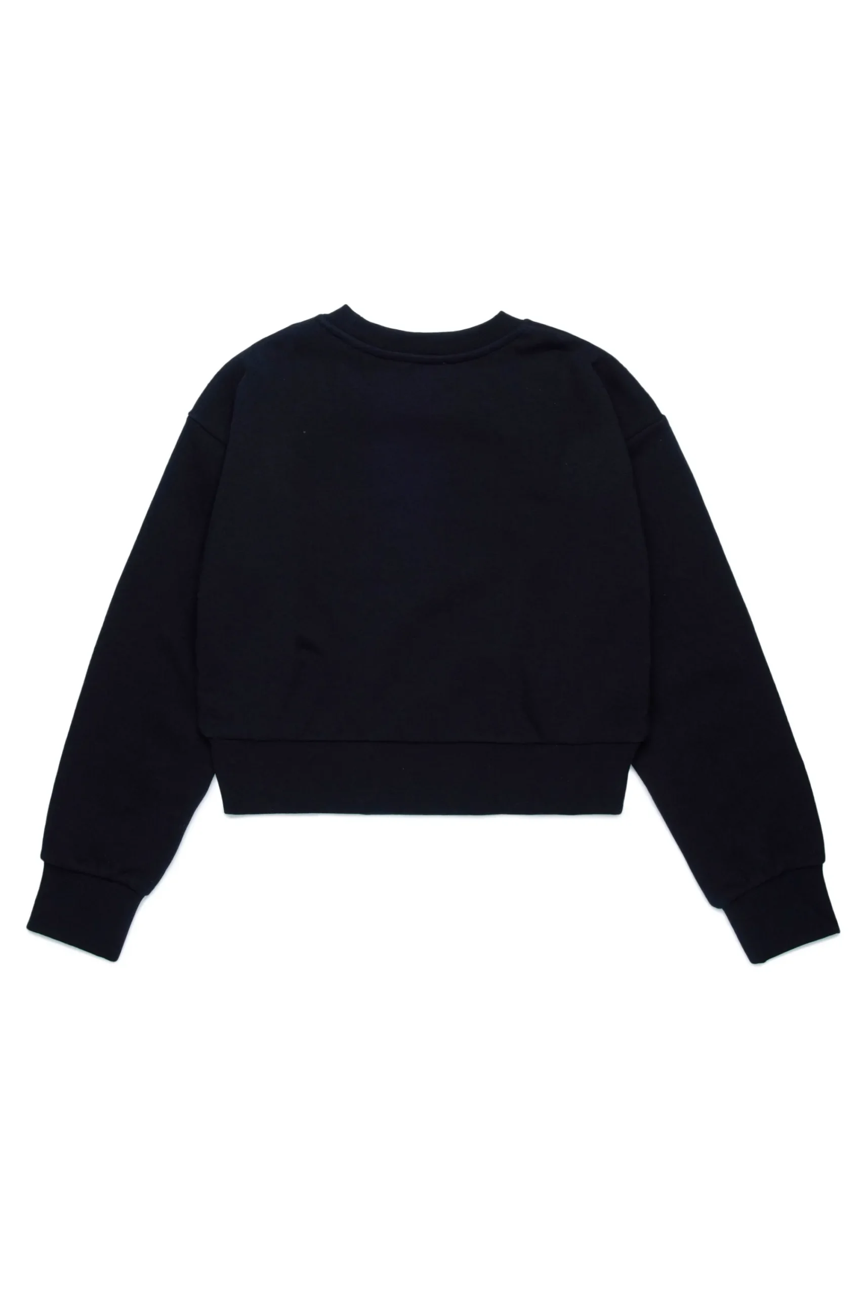 Sweatshirts>DIESEL Oval D branded crew-neck sweatshirt black