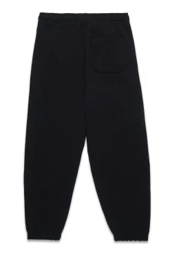 Pants>DIESEL Oval D branded fleece jogger trousers black