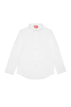 Oval D By Diesel | Oval D By Diesel>DIESEL Oval D branded poplin shirt white