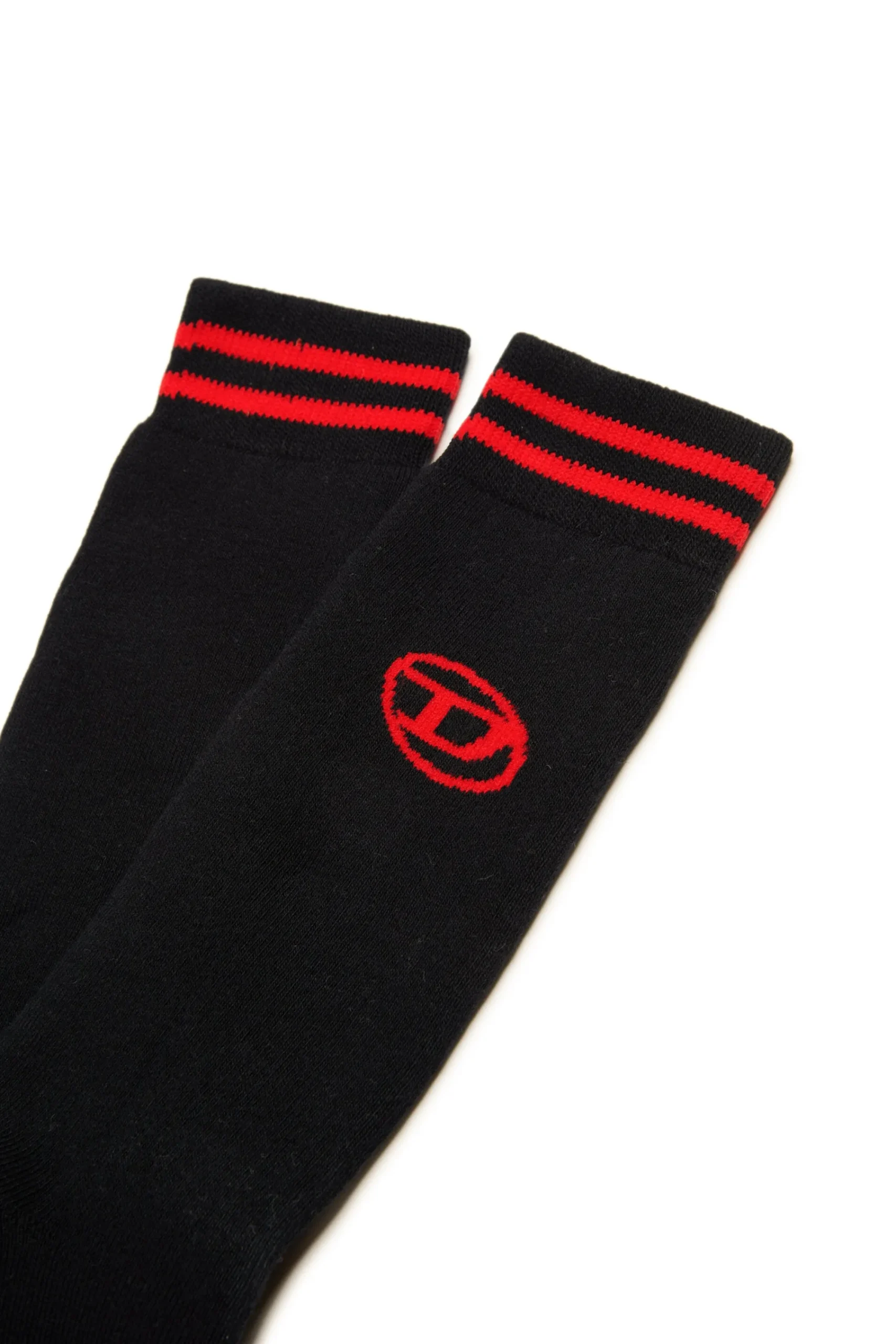 Socks | Oval D By Diesel>DIESEL Oval D branded set of two pairs of socks black