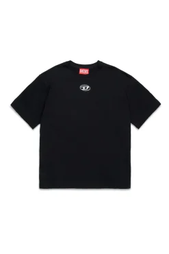 Activewear | Activewear>DIESEL Oval D branded T-shirt black
