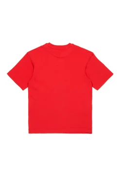 Activewear | Activewear>DIESEL Oval D branded T-shirt red