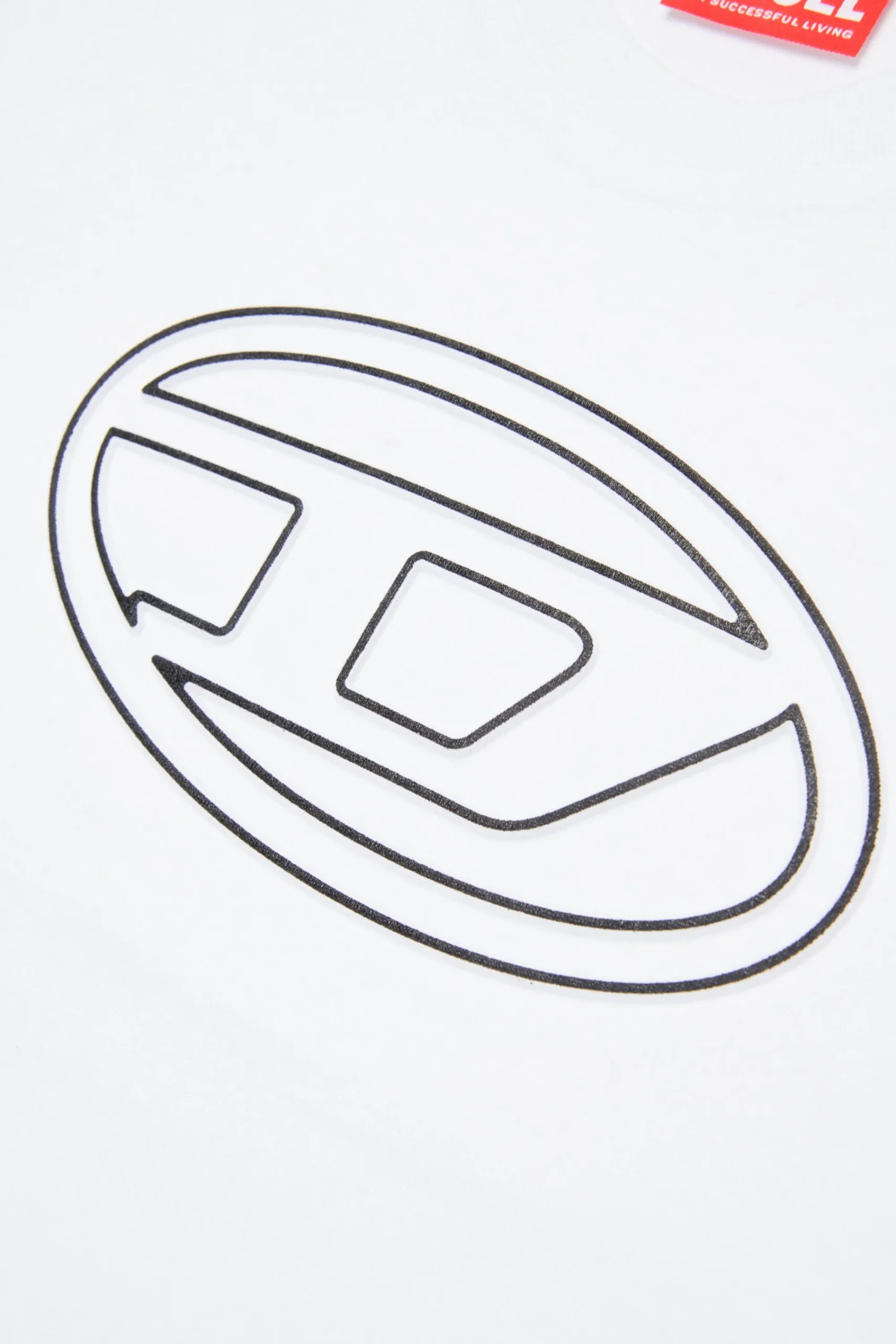 T-Shirts>DIESEL Oval D branded T-shirt white