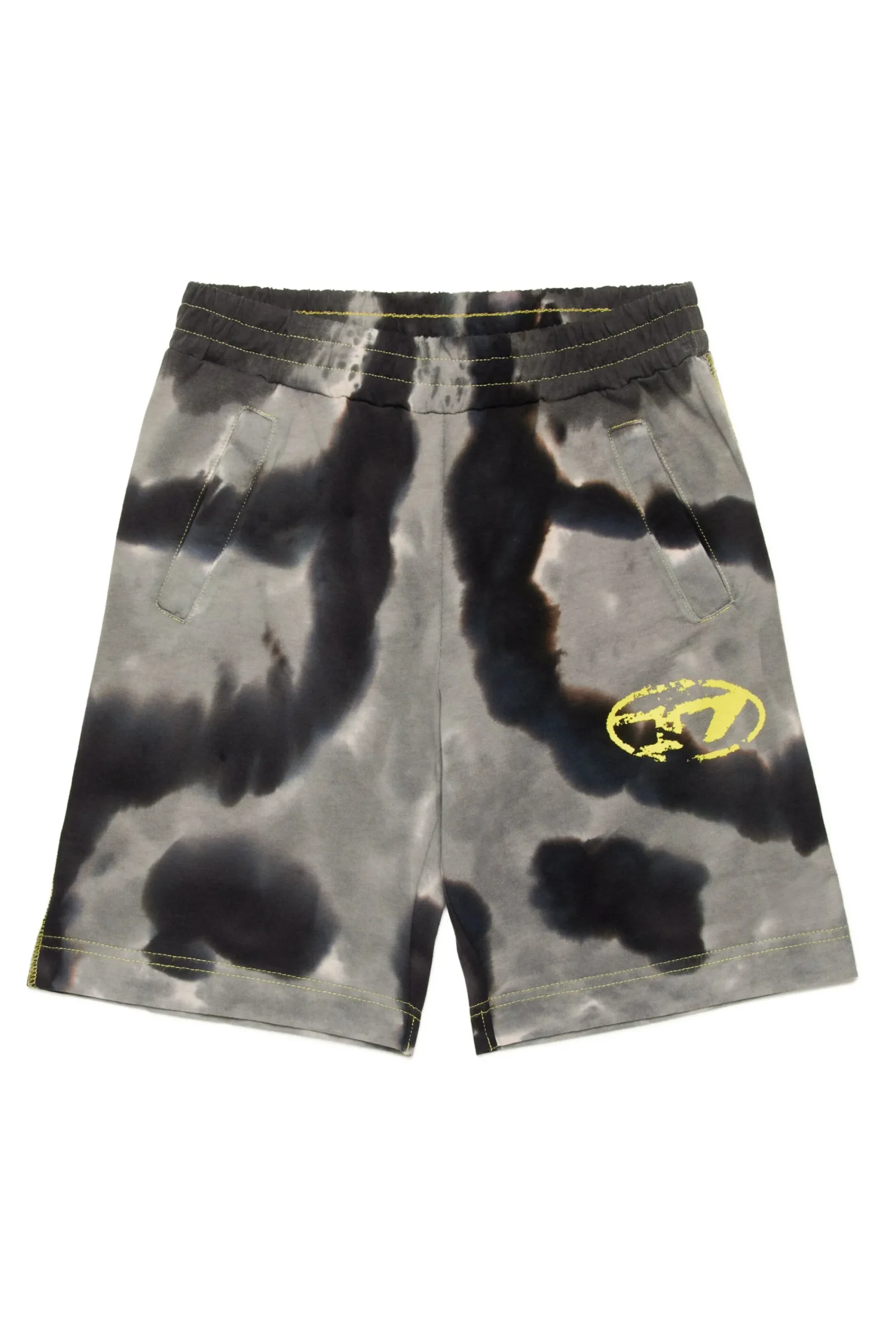 Oval D By Diesel | Oval D By Diesel>DIESEL Oval D logo batik shorts black